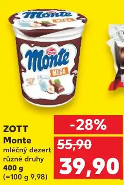 Kaufland ZOTT Monte nabídka