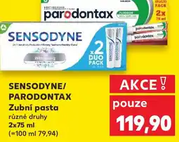 Kaufland SENSODYNE/ PARODONTAX Zubní pasta nabídka