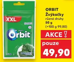 Kaufland ORBIT Žvýkačky nabídka