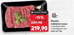 Kaufland Hovězí mělněné maso nabídka