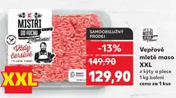 Kaufland Vepřové mleté maso XXL nabídka