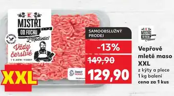 Kaufland Vepřové mleté maso XXL nabídka