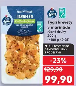 Kaufland Tygří krevety v marinádě nabídka