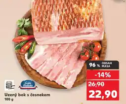 Kaufland Uzený bok s česnekem nabídka