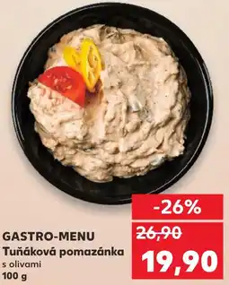 Kaufland GASTRO-MENU Tuňáková pomazánka nabídka