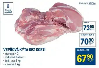 Makro Vepřová kýta bez kosti nabídka