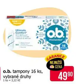 Teta o.b. tampony 16 ks, vybrané druhy nabídka