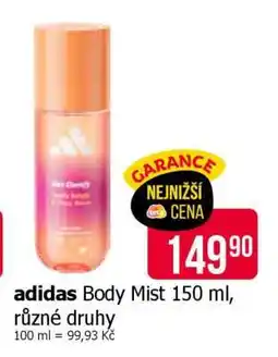 Teta adidas Body Mist 150 ml nabídka