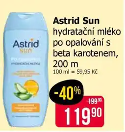 Teta Astrid Sun hydratační mléko po opalování s beta karotenem, 200 ml nabídka