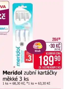 Teta Meridol zubní kartáčky měkké 3 ks nabídka