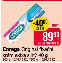 Teta Corega Original fixační krém extra silný 40 g nabídka