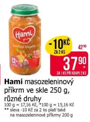 Teta Hami masozeleninový příkrm ve skle 250 g, různé druhy nabídka