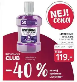 Rossmann Listerine Total Care nabídka