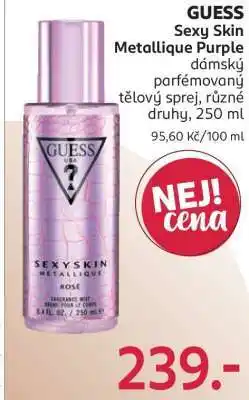 Rossmann GUESS Sexy Skin Metallique Purple nabídka