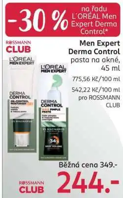 Rossmann L'ORÉAL Men Expert Derma Control nabídka