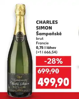 Kaufland CHARLES SIMON Šampaňské nabídka