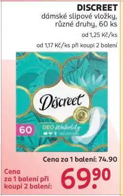 Rossmann Discreet nabídka