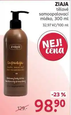 Rossmann ZIAJA tělové samoopalovací mléko, 300 ml nabídka