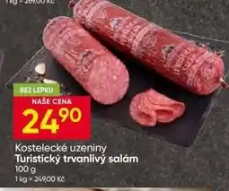 Hruška Turistický trvanlivý salám nabídka