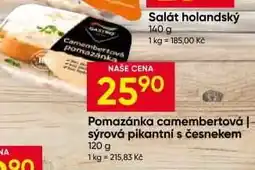 Hruška Pomazánka camembertová | sýrová pikantní s česnekem nabídka