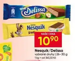 Hruška Nesquik/Delissa nabídka