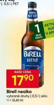 Hruška Birell nealko nabídka