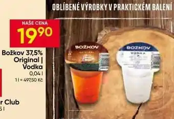 Hruška Božkov 37,5% Original Vodka nabídka