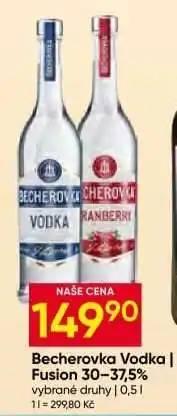 Hruška Becherovka Vodka | Fusion 30–37,5% nabídka