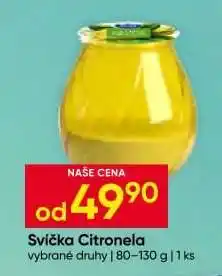 Hruška SVÍČKA CITRONELA nabídka