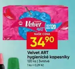 Hruška Velvet ART hygienické kapesníky nabídka