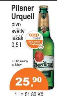 COOP DISKONT Pilsner Urquell nabídka
