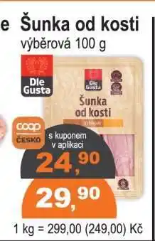 COOP DISKONT Šunka od kosti nabídka