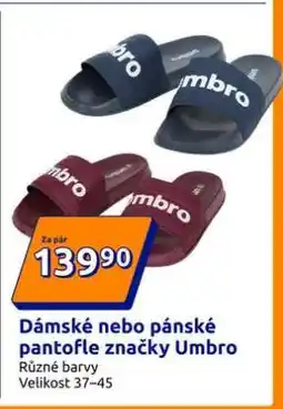 Action Dámské nebo pánské pantofle značky Umbro nabídka