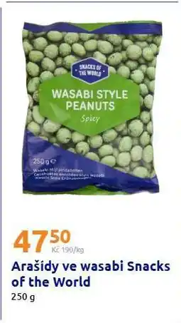 Action Arašidy ve wasabi Snacks of the World nabídka