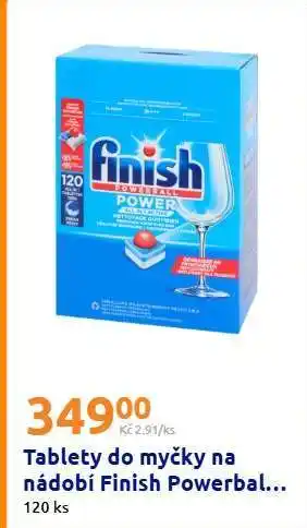 Action Tablety do myčky na nádobí Finish Powerball nabídka