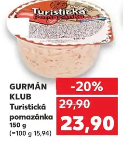 Kaufland GURMÁN KLUB Turistická pomazánka nabídka
