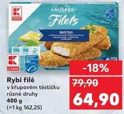 Kaufland Rybi filé nabídka