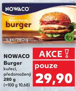 Kaufland NOWACO Burger nabídka