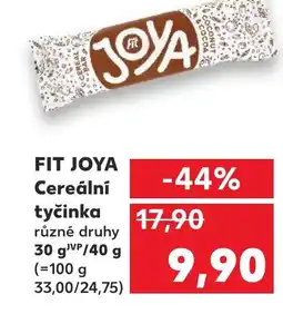 Kaufland FIT JOYA Cereální tyčinka nabídka