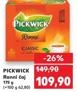 Kaufland PICKWICK Ranní čaj nabídka