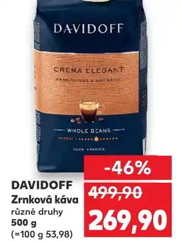 Kaufland DAVIDOFF Zrnková káva nabídka