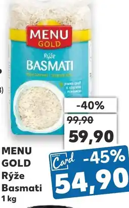Kaufland MENU GOLD Rýže Basmati nabídka