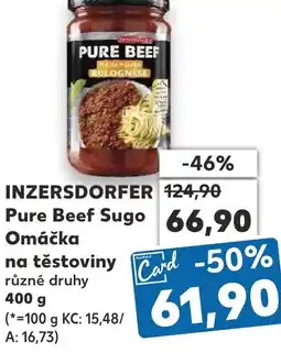 Kaufland INZERSDORFER Pure Beef Sugo Omáčka na těstoviny nabídka