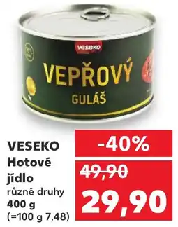 Kaufland VESEKO Hotové jídlo nabídka