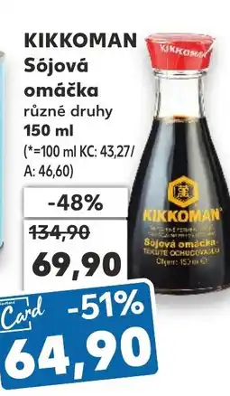 Kaufland KIKKOMAN Sójová omáčka nabídka