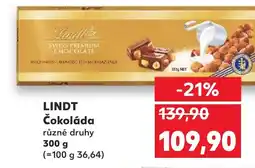 Kaufland LINDT Čokoláda nabídka