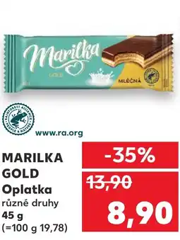 Kaufland MARILKA GOLD Oplatka nabídka