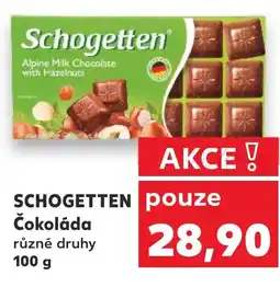 Kaufland SCHOGETTEN Čokoláda nabídka