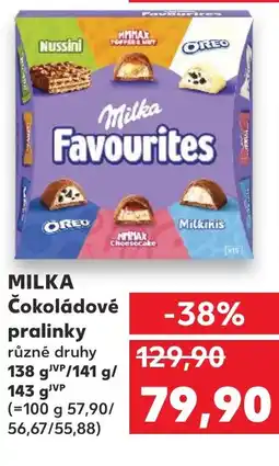 Kaufland MILKA Čokoládové pralinky nabídka