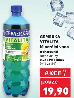 Kaufland GEMERKA VITALITA Minerální voda ochucená nabídka